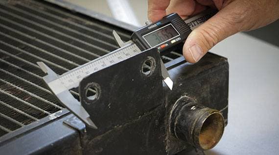 Measuring a radiator